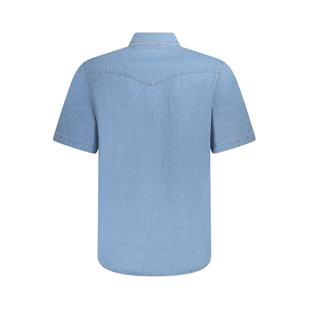 Azzurro Cotton Men Shirt