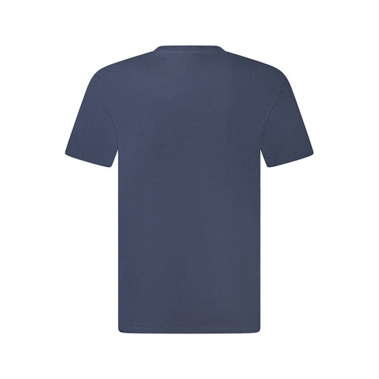 Blue Cotton Men's T-Shirt