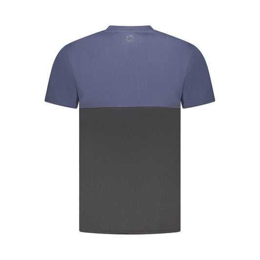 Blue Cotton Men's T-Shirt