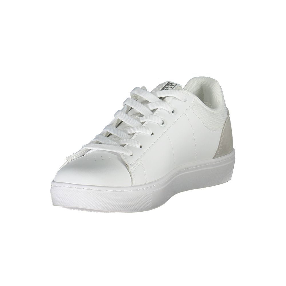 White Polyester Sneaker