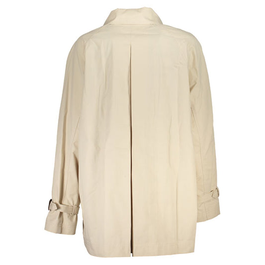 Beige Cotton Trench Coat