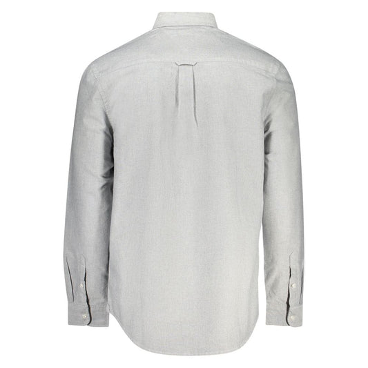 Gray Cotton Men Shirt