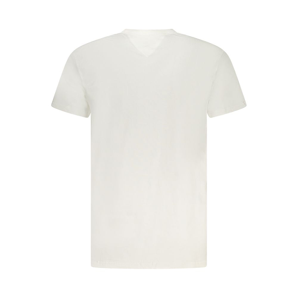White Cotton Men T-Shirt