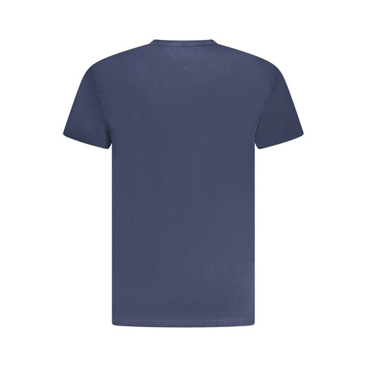 Blue Cotton Men's T-Shirt
