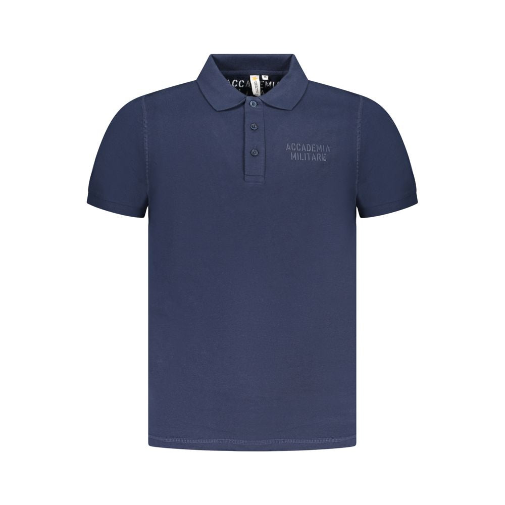 Blue Cotton Polo Shirt