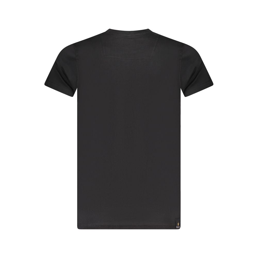 Black Cotton Men's T-Shirt
