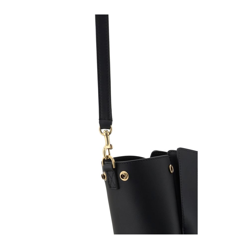 Black Calf Leather Bos Taurus Shoulder Bag