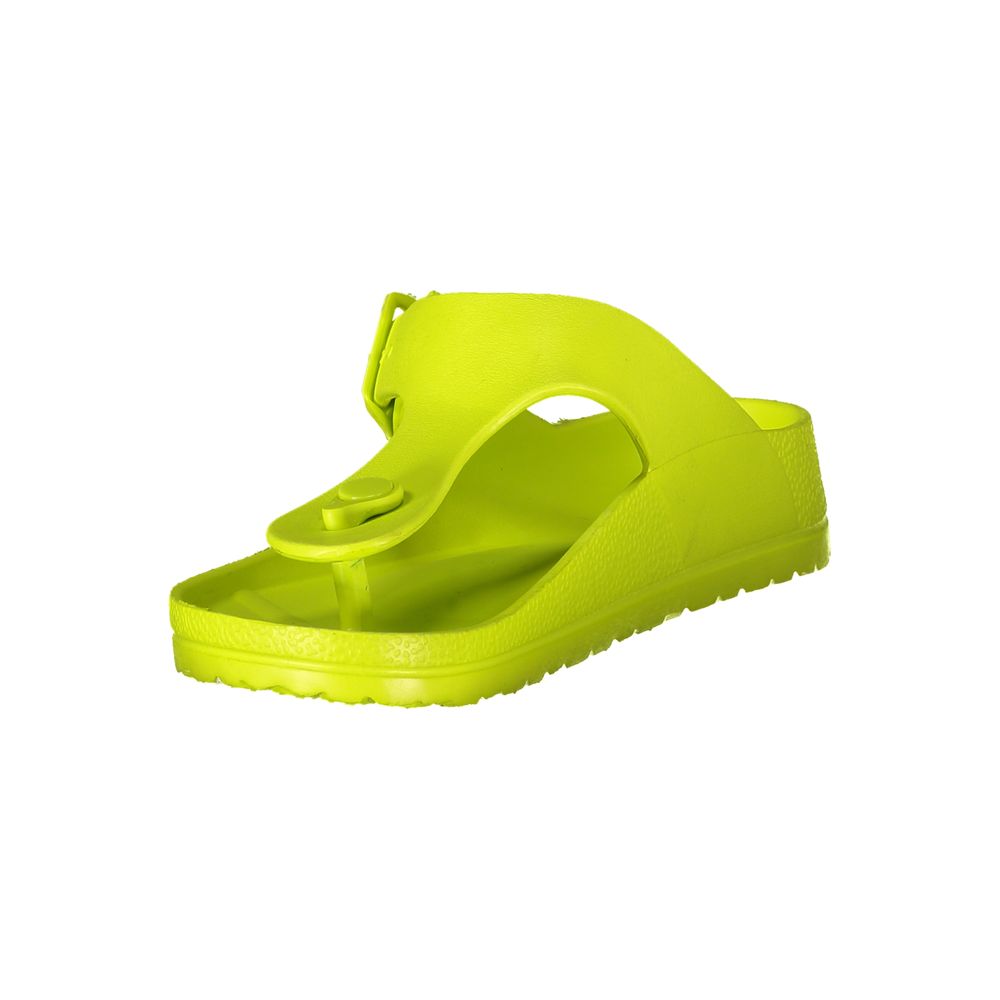 Yellow Plastic Women Sandal