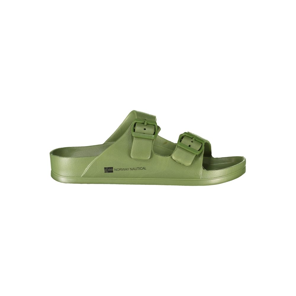 Green Plastic Men Sandal