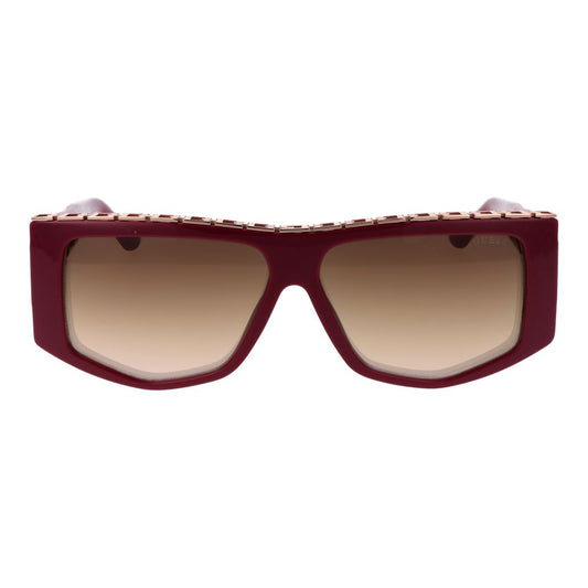 Red Stainless Steel Sunglasses