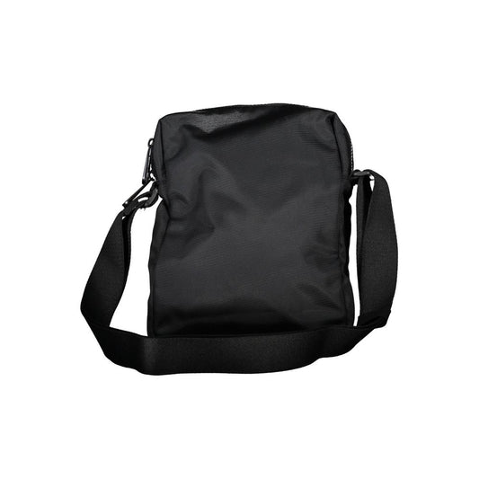 Black Polyester Men's Shoulder Bag