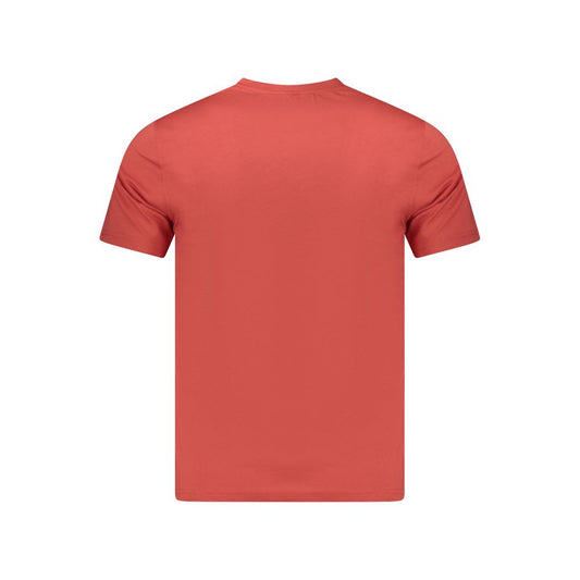 Red Cotton Men T-Shirt