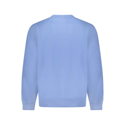 Blue Cotton Men Sweater
