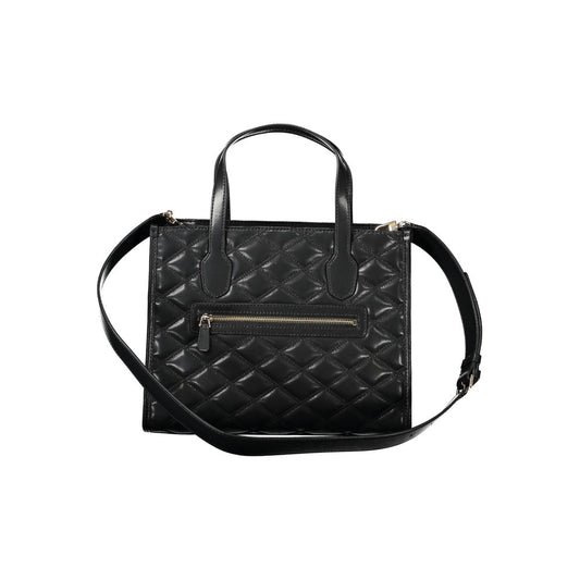 Black Polyurethane Women's Handbag