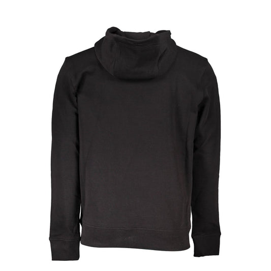Black Cotton Men Sweater