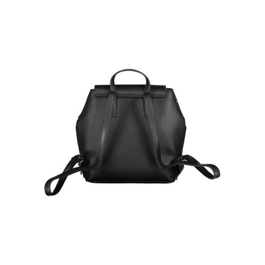 Black Polyester Backpack