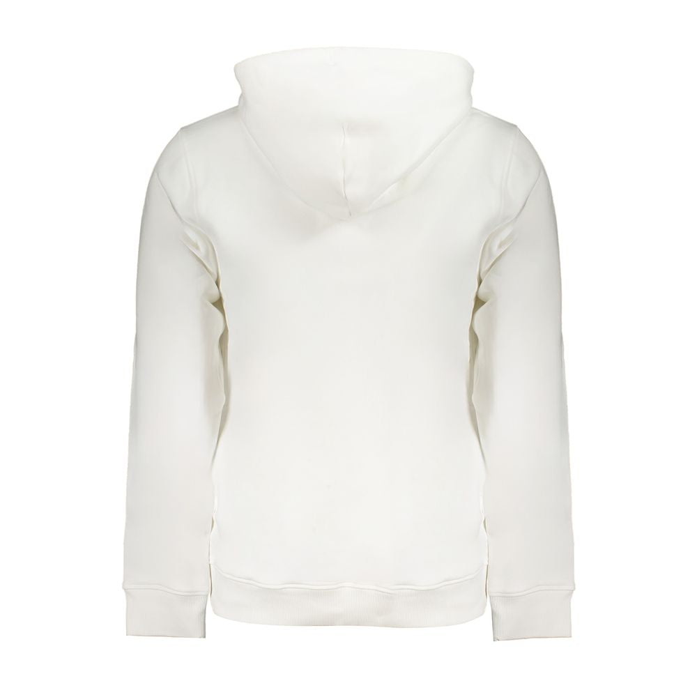 White Cotton Men's Sweatshirt Hoodie