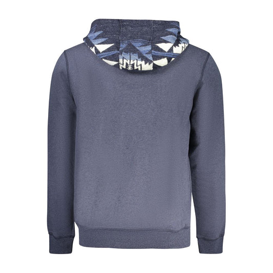 Blue Cotton Men's Hoodie