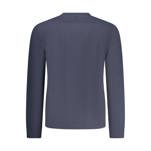 Blue Cotton Men's Sweatshirt