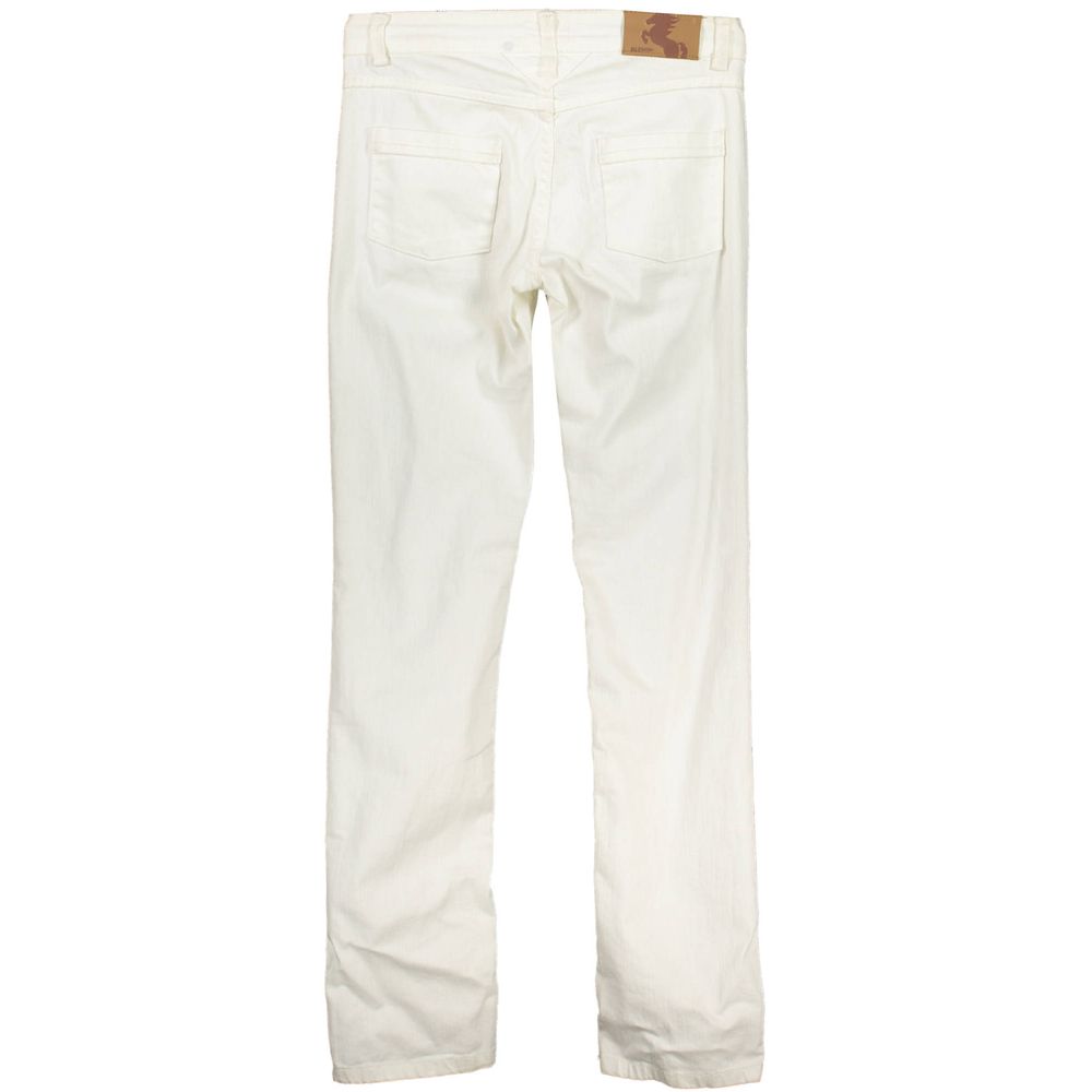 White Cotton Women's Jeans