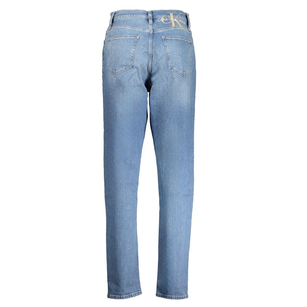 Blue Cotton Women Jeans