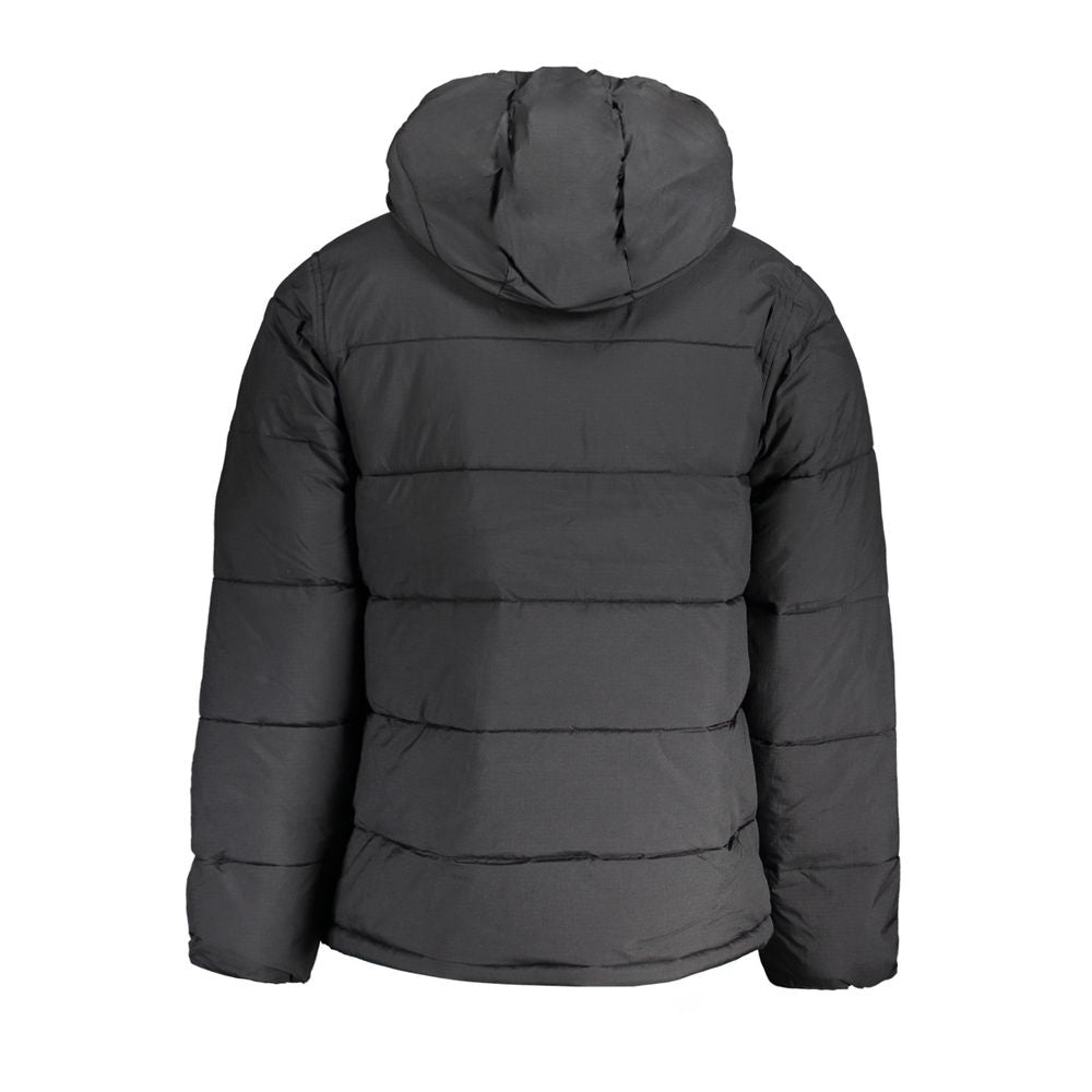 Black Nylon Men Jacket