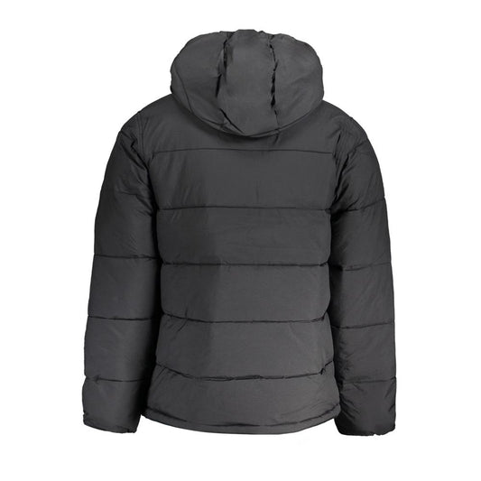 Black Nylon Men Jacket