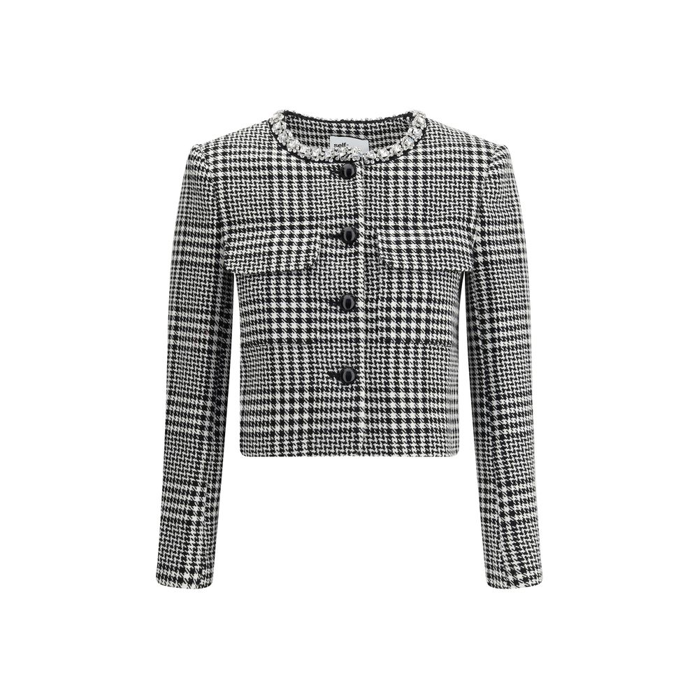 Black Polyester Blazer