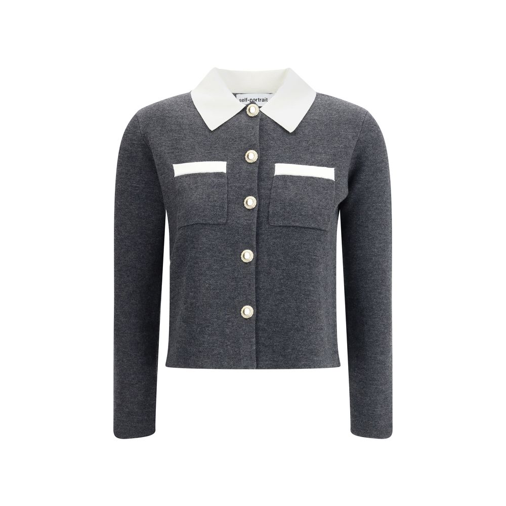Gray Wool Cardigan