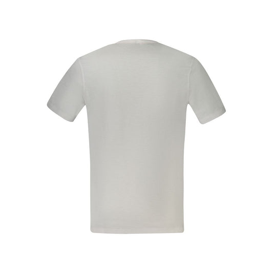 White Cotton Mens T-Shirt