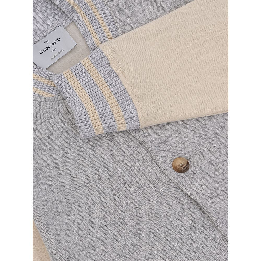 Gray Cotton Bomber
