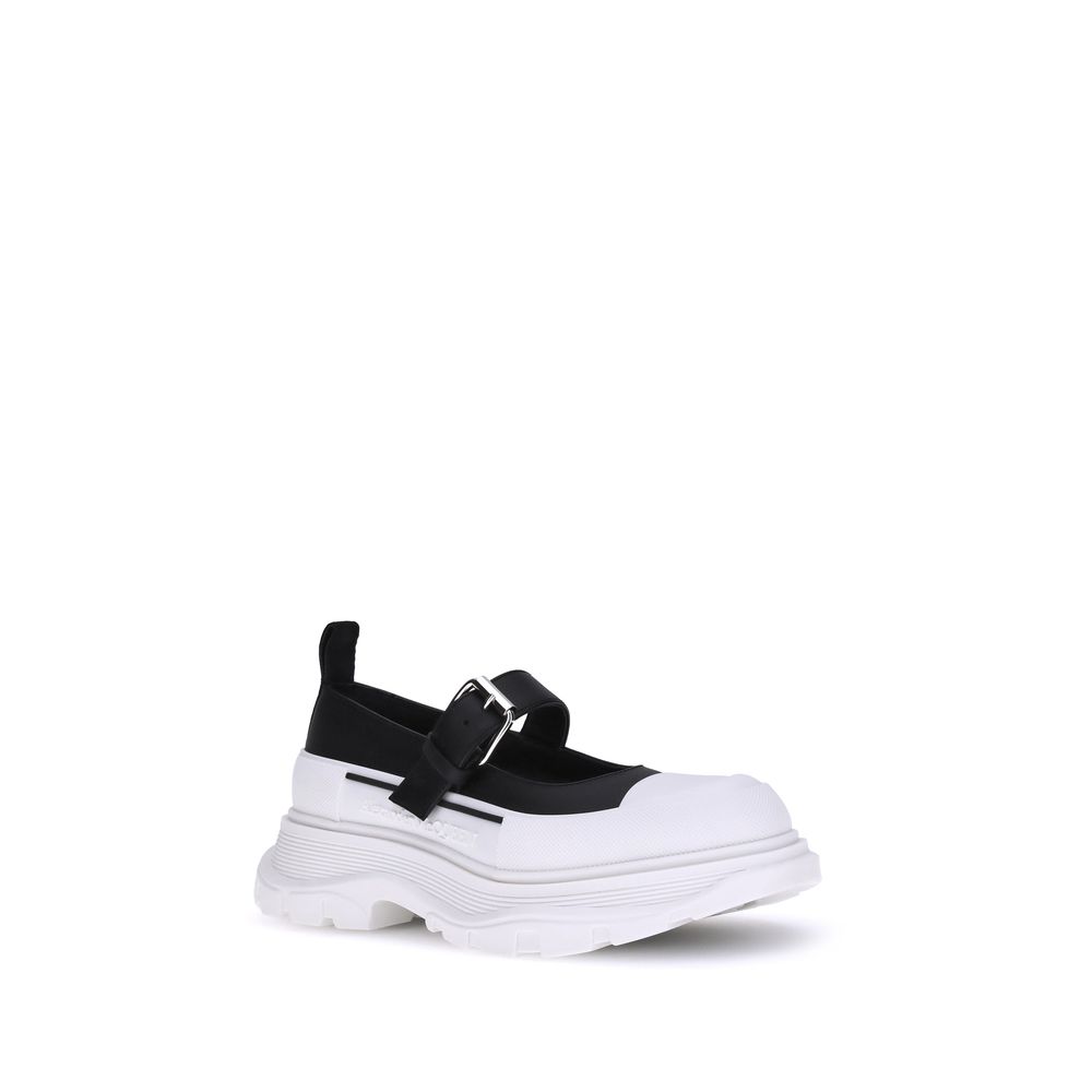 Black Rubber Ballet Flats