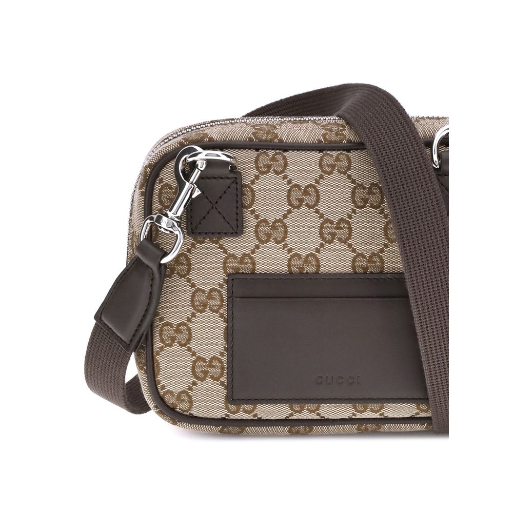Brown Polyester Shoulder Bag
