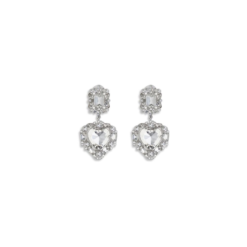 Silver Metal Earrings