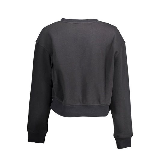 Black Cotton Women Sweater
