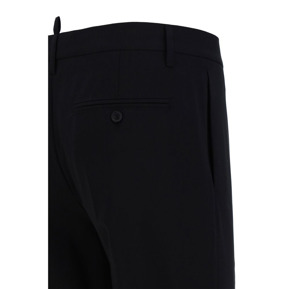 Black Fleece Wool Two-Piece Suit