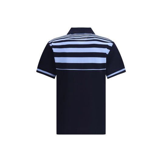 Blue Cotton Polo Shirt
