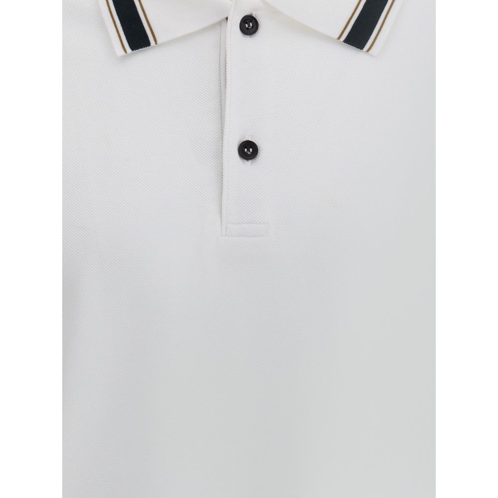White Cotton Polo Shirt