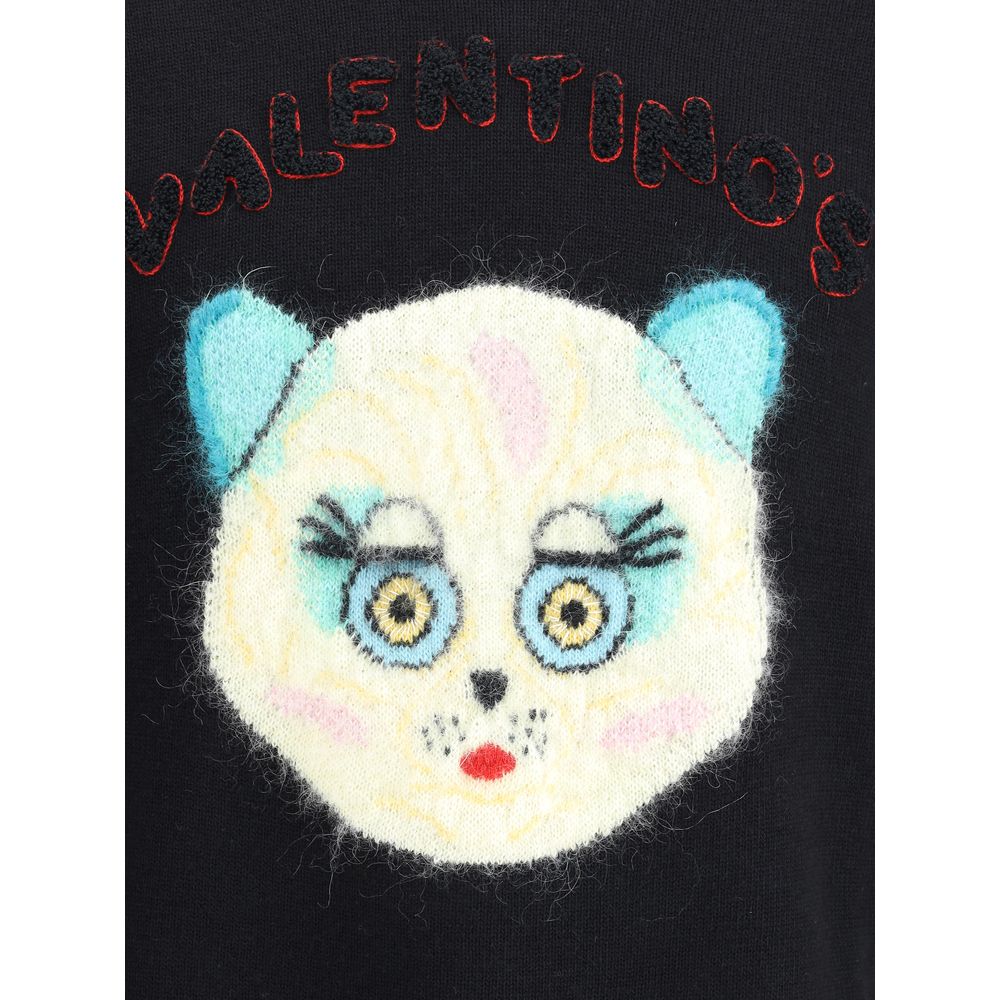 Black Cotton Sweatshirt