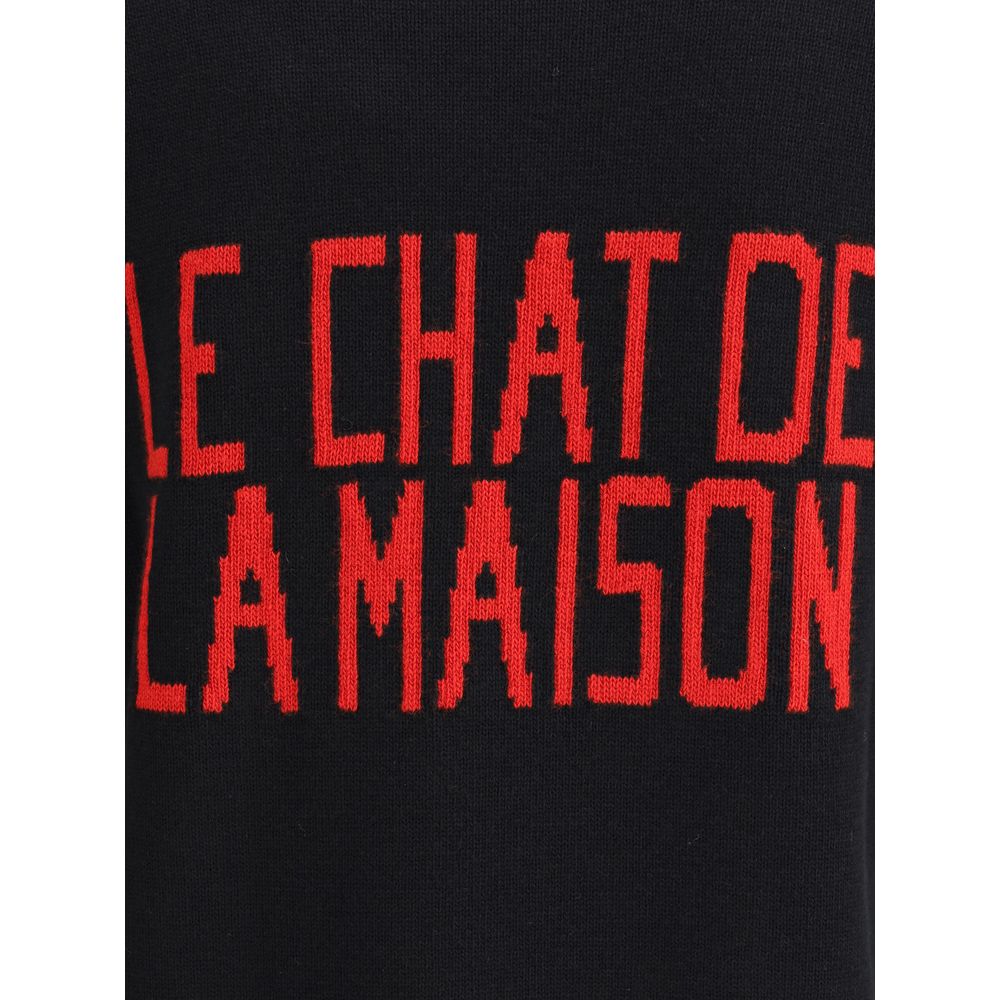 Black Cotton Sweatshirt