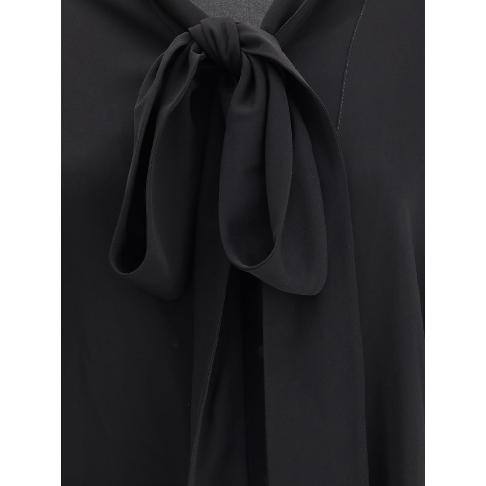 Black Silk Blouse