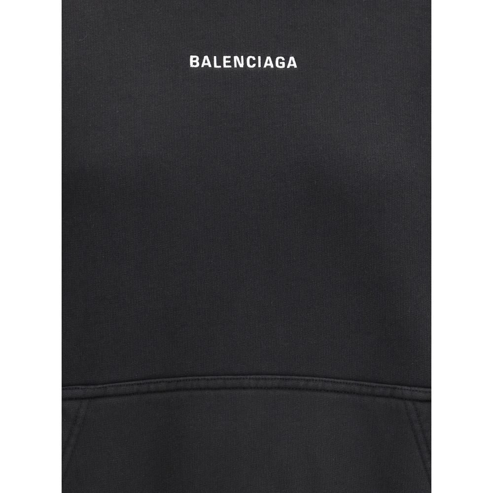 Black Cotton Sweatshirt