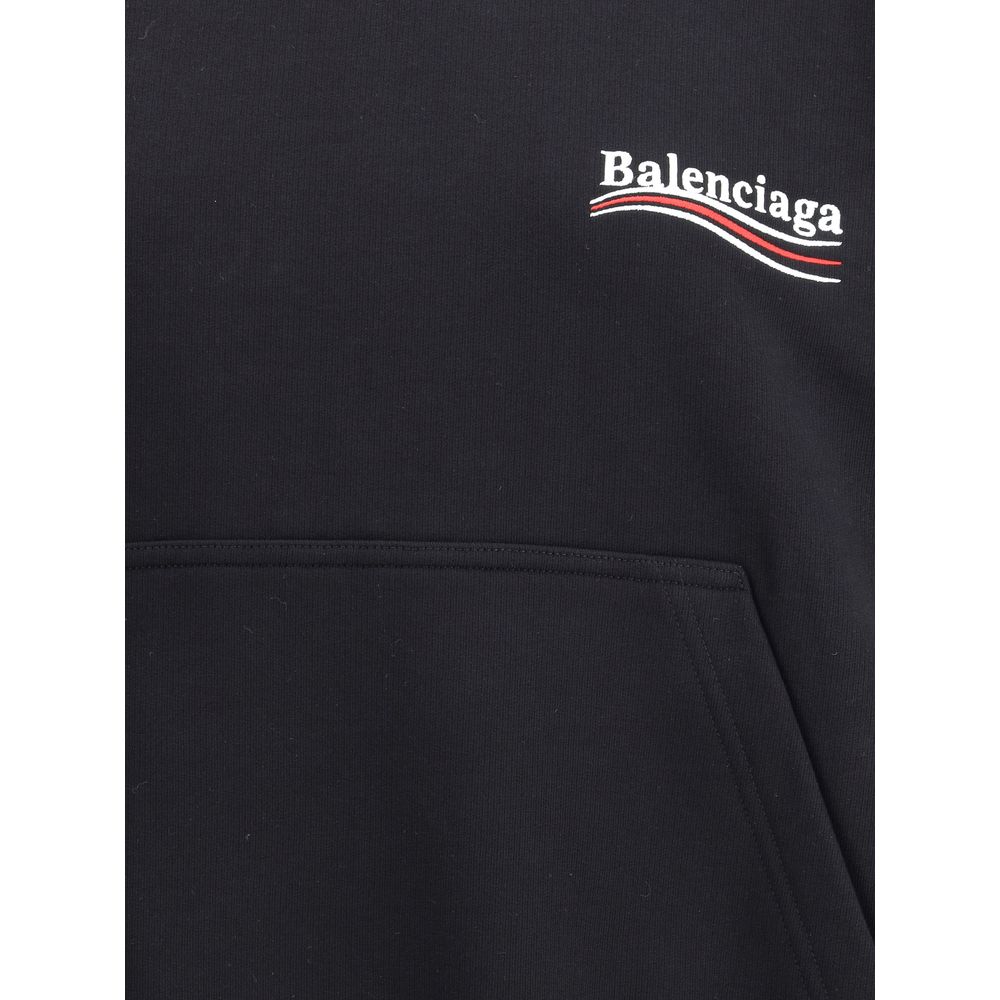 Black Cotton Sweatshirt