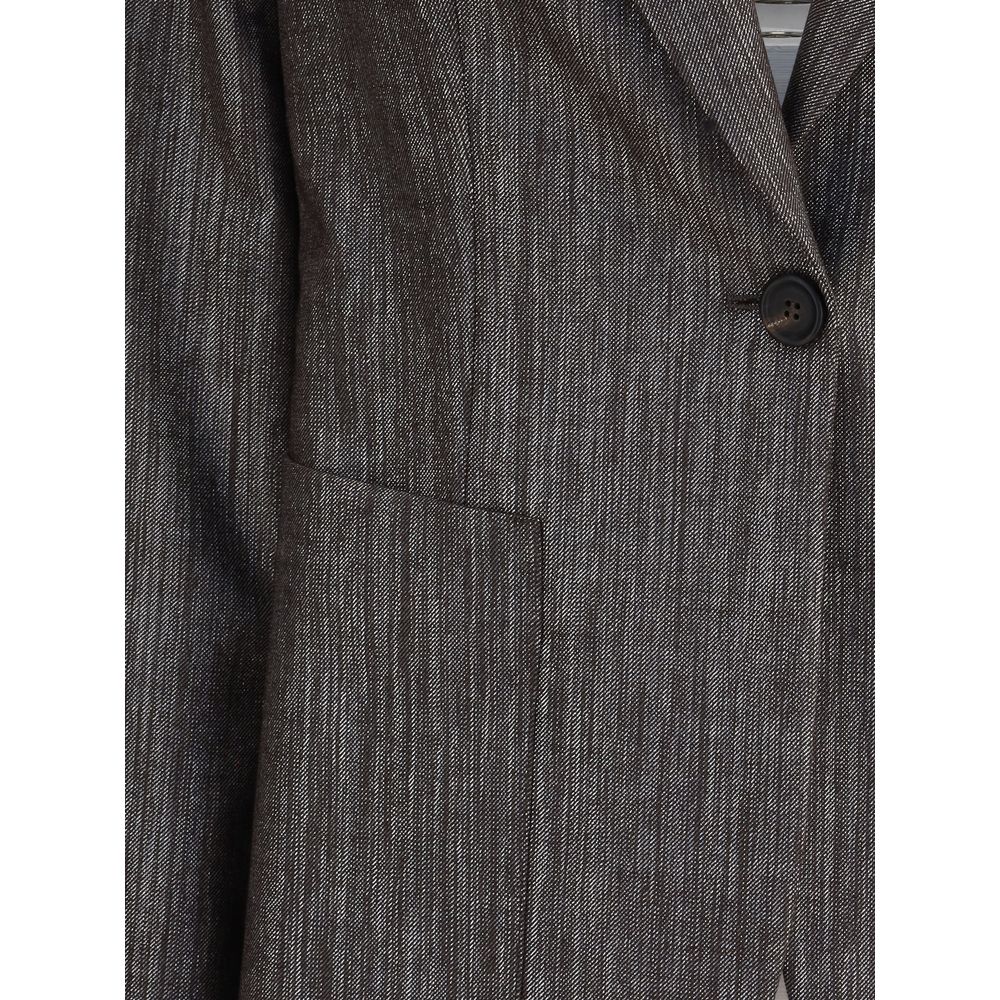 Bicolor Polyester Blazer