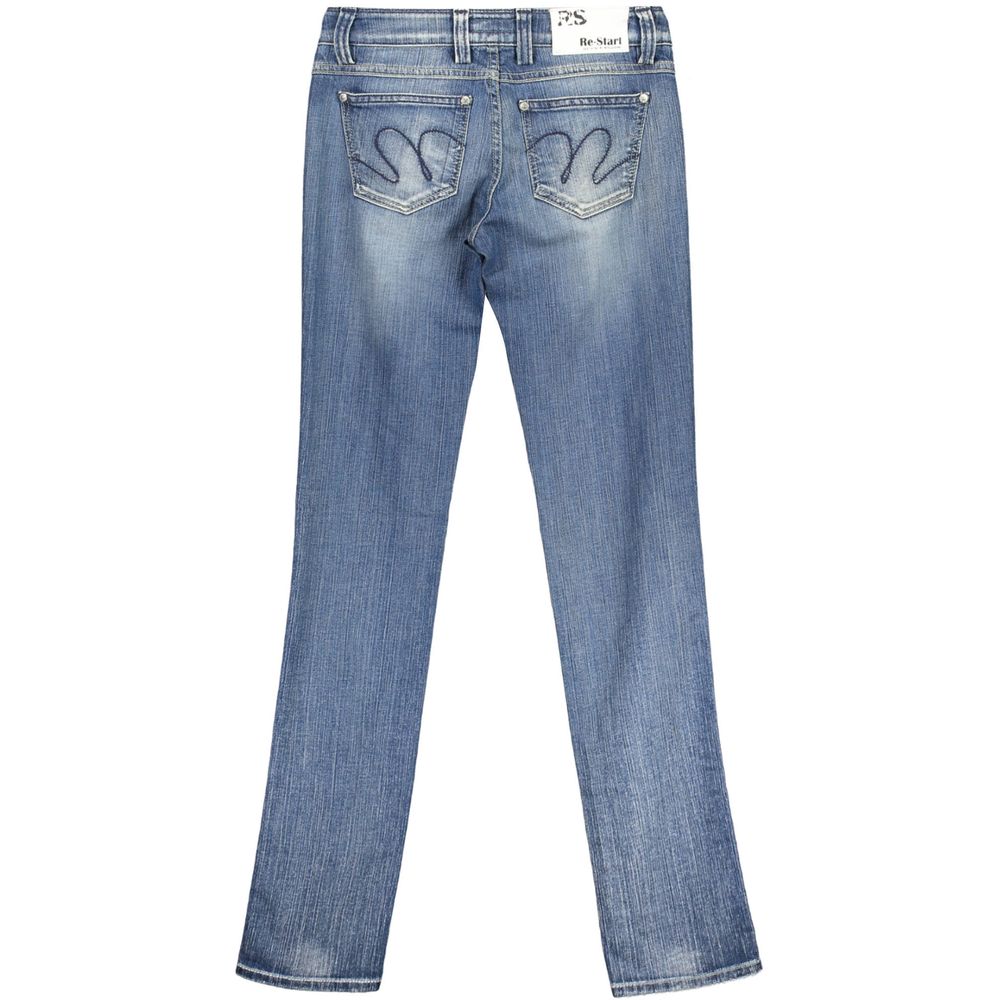 Azzurro Cotton Women Jeans