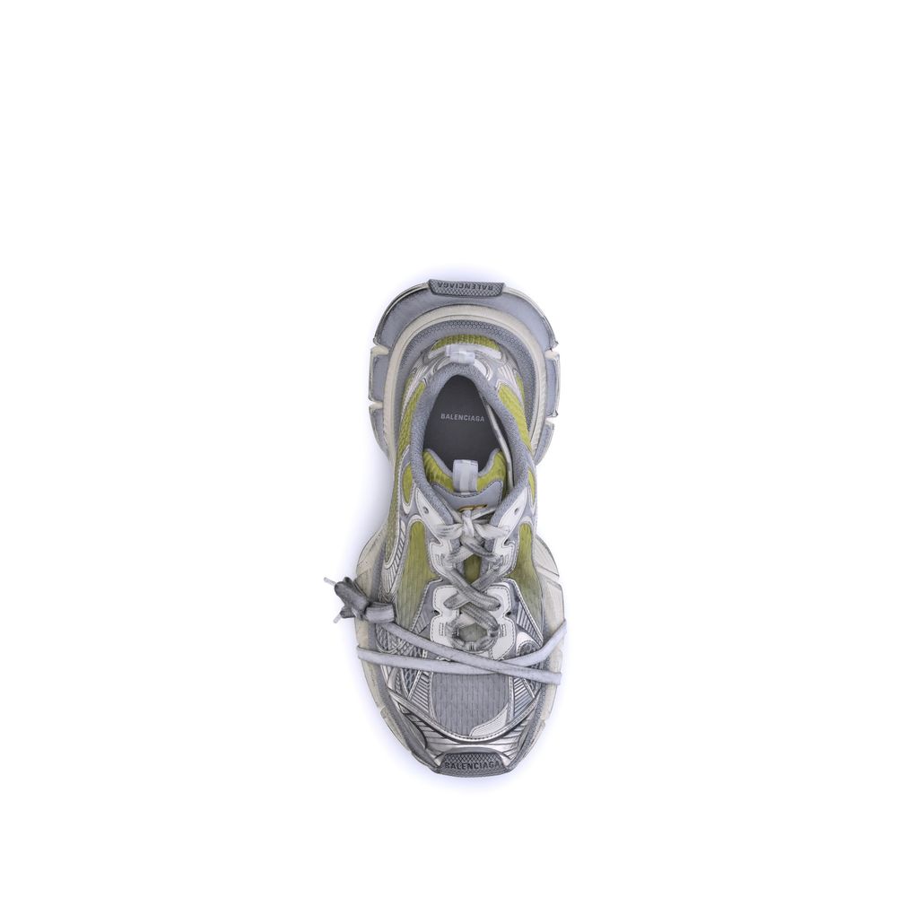 Yellow Polyethylene Athletic Sneakers