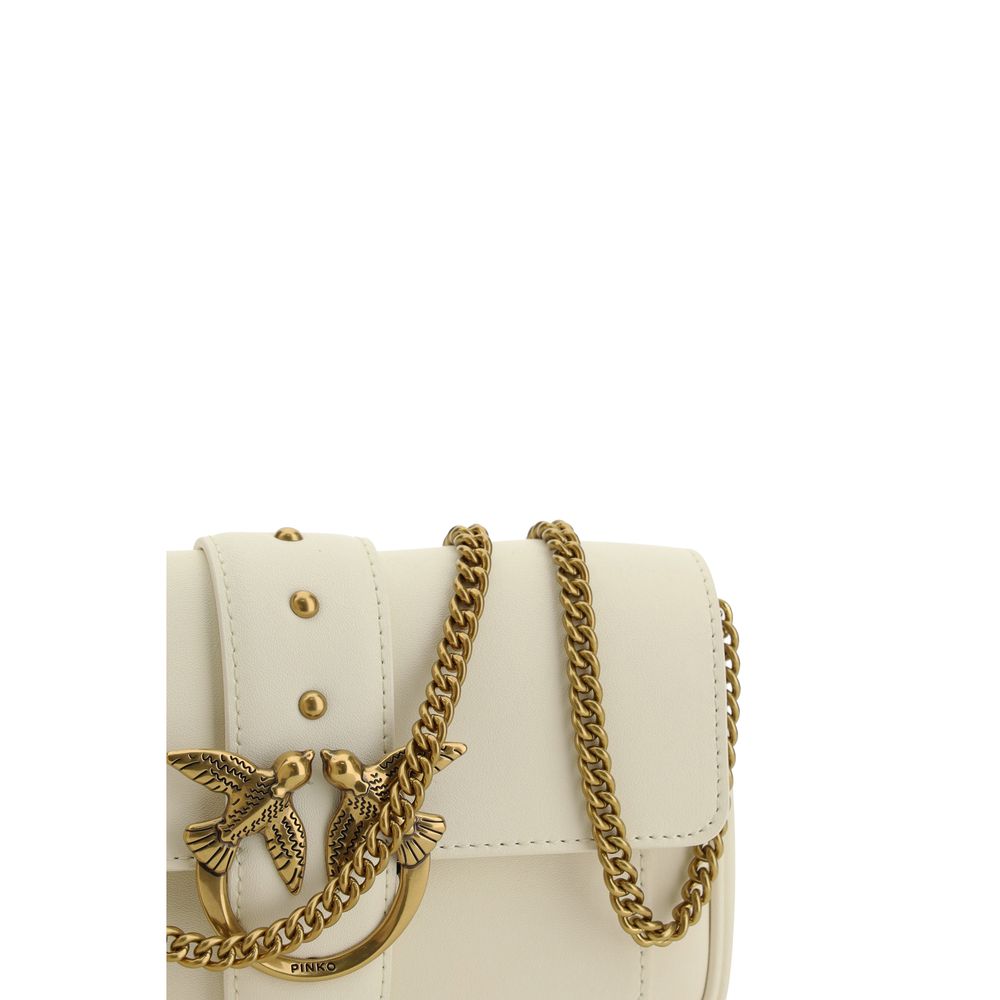 White Calf Leather Bos Taurus Shoulder Bag