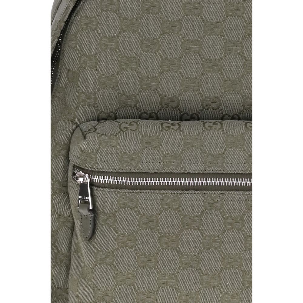 Green Cotton Backpack