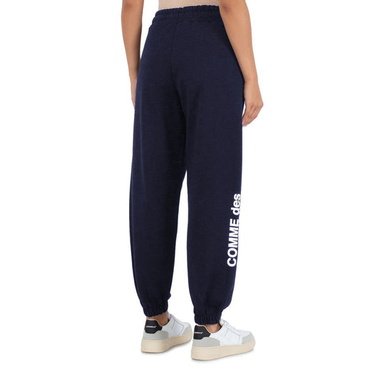 Blue Cotton Women Sweatpants
