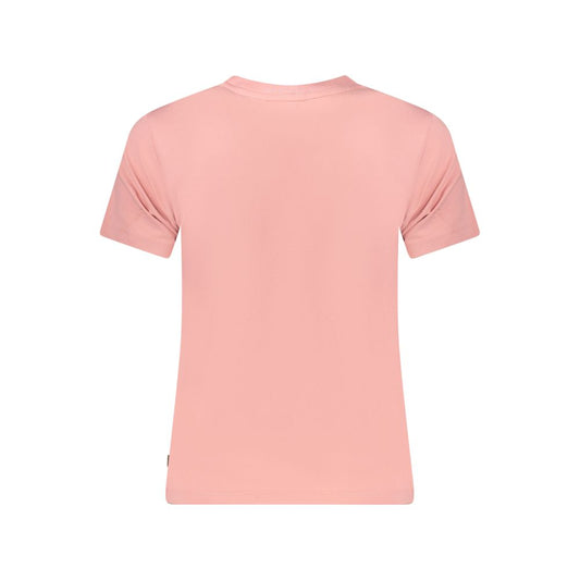 Pink Cotton Women T-Shirt